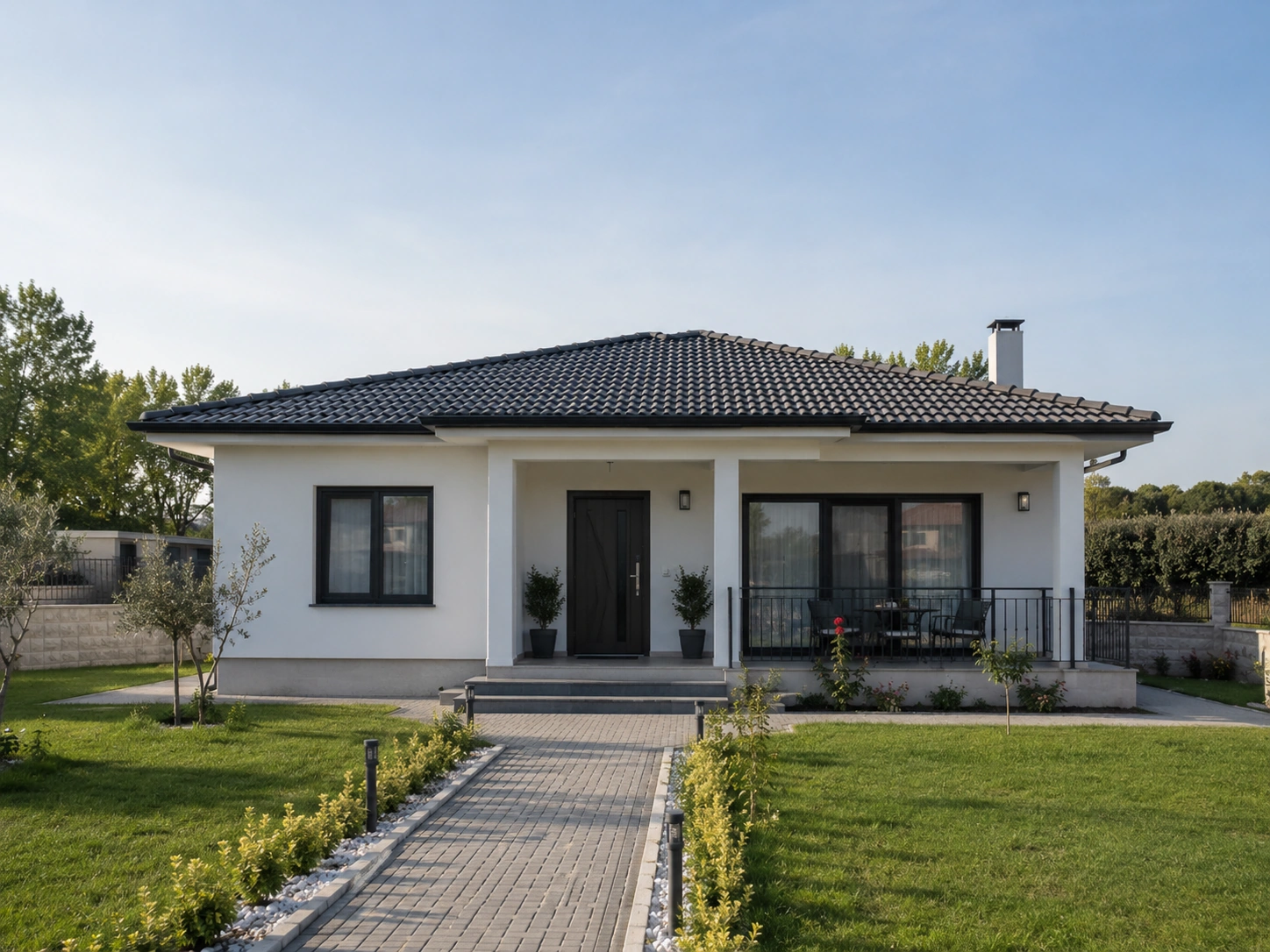 Tek katlı hafif çelik ev dış cephe modeli