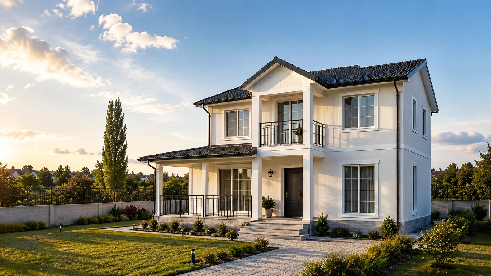 Dubleks hafif çelik villa dış cephe modeli